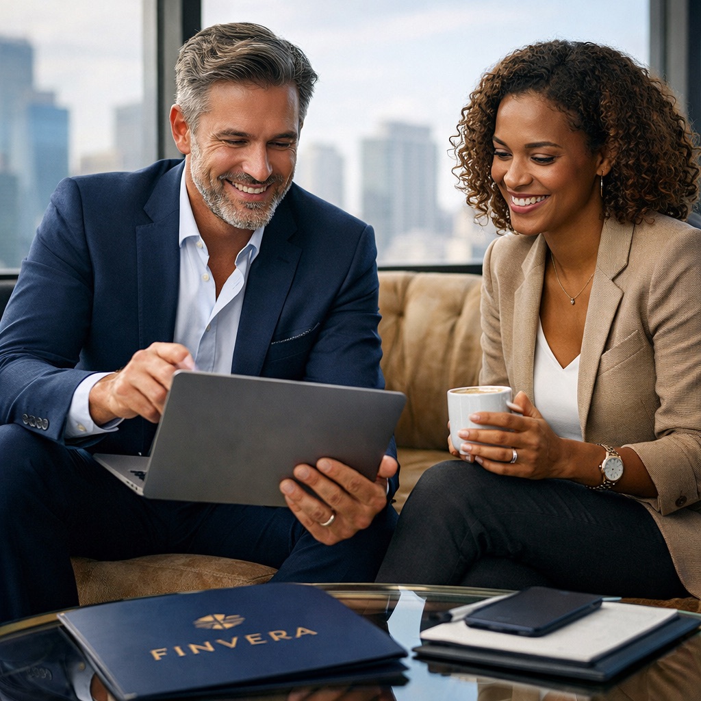 Tax advisor reviewing financial data at standing desk